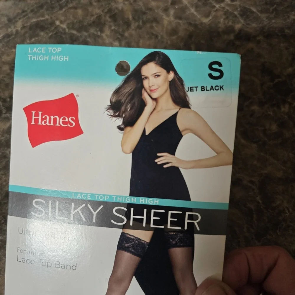 Vintage Hosiery Lot 3 Hanes Silk Reflections Casual Corner Pantyhose Thigh Highs